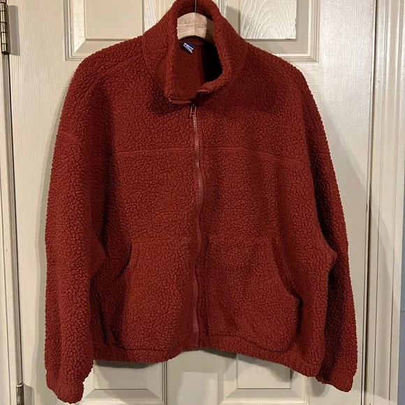 Old Navy teddy zip up size M - Picture 1 of 6